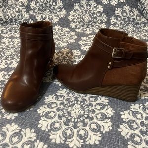Wedge ankle boots- perfect for fall and winter!